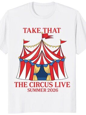 Take That Circus Live Tour 2026 T Shirt UK Stadium Fan Tee 91